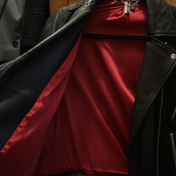 Topshop leather Moto jacket - Picture 3 of 7